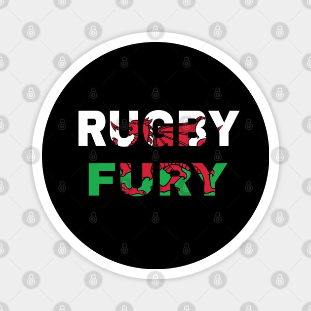 Welsh rugby design Magnet by Cherubic